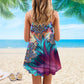 Turtle Is Beach Soul Limited 23 – Women's Summer Sleeveless V-Neck Camisole Dress