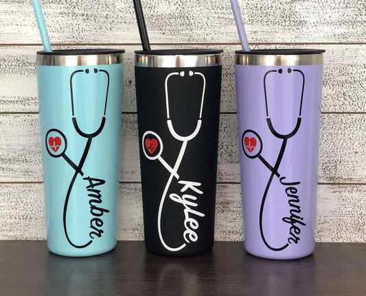 Nurse Lover Personalized 20 Oz Tumbler For Coffee Travel And Daily Use