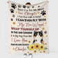 Cat Don't Cry For Me Mom Mothers Day Cat Personalized Flannel Blanket For Living Room And Bedroom Styling