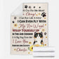 Cat Don't Cry For Me Mom Mothers Day Cat Personalized Flannel Blanket For Cozy Home Lounging And Gifting
