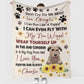 Wheaten Terrier Don't Cry For Me Mom Personalized Flannel Blanket For Living Room And Bedroom Styling