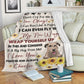Wheaten Terrier Don't Cry For Me Mom Personalized Flannel Blanket For Relaxing At Home And Travel