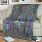 Mystery Spirit Triple Moon Witch Flannel Blanket For Living Room And Bedroom Styling
