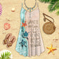 Turtle Is Beach Soul Limited 24 – Women's Summer Sleeveless V-Neck Camisole Dress