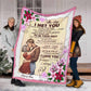 Family My Favorite Place In All The World Personalized Flannel Blanket For Soft Bed Couch And Home Comfort