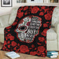 Rose Always Bold Lover Flannel Blanket For Bed Sofa And Reading Nook Decor