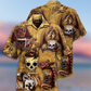Dragon Love Coffee Skull Vintage Style - Hawaiian Shirt

