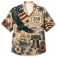 America 250th Vintage Eagle Island Hawaiian Shirt