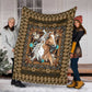 Horse Pattern Flannel Blanket For Soft Bed Couch And Home Comfort