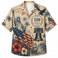 America 250th Patriotic Liberty Print Hawaiian Shirt