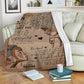 African American To My Son Flannel Blanket For Relaxing At Home And Travel