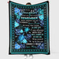 Turtle To My Daughter Flower Flannel Blanket For Soft Bed Couch And Home Comfort