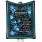 Turtle To My Daughter Love Life 50 x 60 Inch Flannel Blanket For Cozy Bedroom And Sofa Decor