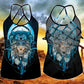 Native Girl Wolf Dreamcatcher Blue – Hollow Tank Top