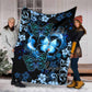 Butterfly Faith Hope Love In Romantic Night 50 x 60 Inch Flannel Blanket For Soft Bed Couch And Home Comfort