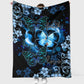 Butterfly Faith Hope Love In Romantic Night Flannel Blanket For Living Room And Bedroom Styling