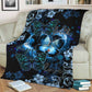 Butterfly Faith Hope Love In Romantic Night Flannel Blanket For Bed Sofa And Reading Nook Decor