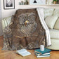Owl Metal Pattern Flannel Blanket For Cozy Home Lounging And Gifting
