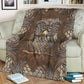 Owl Metal Pattern Flannel Blanket For Living Room And Bedroom Styling