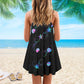 Salty Little Beach Turtle – Women's Summer Sleeveless V-Neck Camisole Dress