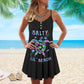 Turtle Is Beach Soul Limited 27 – Women's Summer Sleeveless V-Neck Camisole Dress