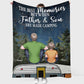Camping When I'm At My Best Personalized Flannel Blanket For Living Room And Bedroom Styling