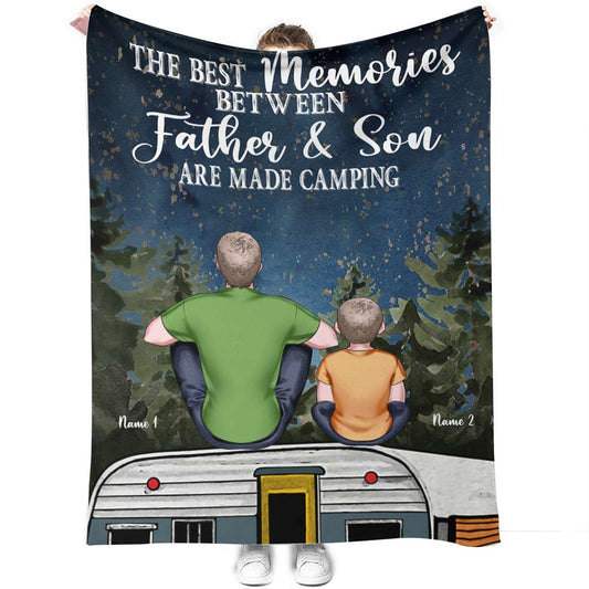 Camping When I'm At My Best Personalized Flannel Blanket For Cozy Bedroom And Sofa Decor