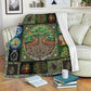 Witch Earth Tree Of Life Personalized Flannel Blanket For Relaxing At Home And Travel