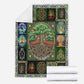 Witch Earth Tree Of Life Personalized Flannel Blanket For Cozy Home Lounging And Gifting