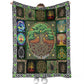 Witch Earth Tree Of Life Personalized Flannel Blanket For Cozy Bedroom And Sofa Decor