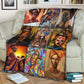 African Culture African American Beautiful Flannel Blanket For Living Room And Bedroom Styling