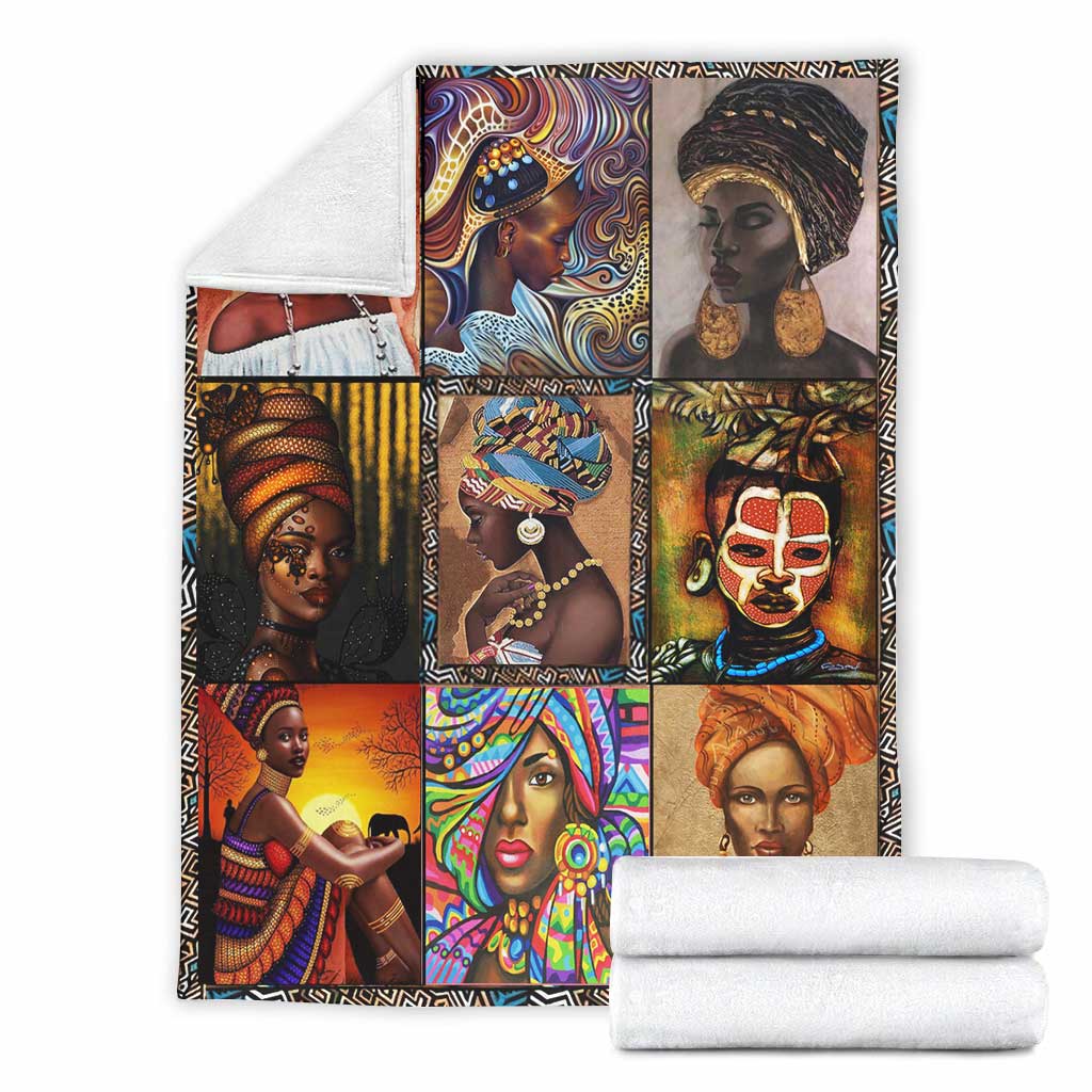 African Culture African American Beautiful Flannel Blanket For Bed Sofa And Reading Nook Decor