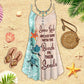 Turtle Is Beach Soul Limited 28 – Women's Summer Sleeveless V-Neck Camisole Dress