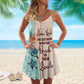 Turtle Is Beach Soul Limited 28 – Women's Summer Sleeveless V-Neck Camisole Dress