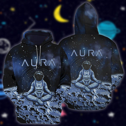 Yoga Aura Galaxy Art - 3D Hoodie