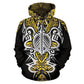 Hawaii Turtle Tribal Yellow Armor Art - 3D Hoodie