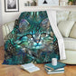 Cat Flannel Blanket For Relaxing At Home And Travel