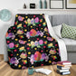 Easter Bunny Egg Pattern Flannel Blanket For Living Room And Bedroom Styling