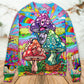 Hippie Colorful Mushroom Happy Life – Sweater - Ugly Christmas Sweater