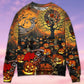 Halloween Skull Dark Art Style – Sweater - Ugly Christmas Sweater