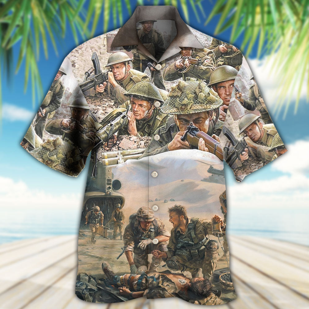 Veteran War Painting United Strength – Hawaiian Shirt