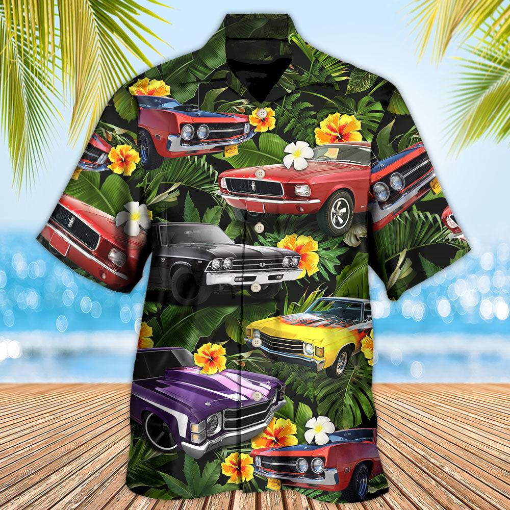 Muscle Car Tropical Vibe Performance - Hawaiian Shirt