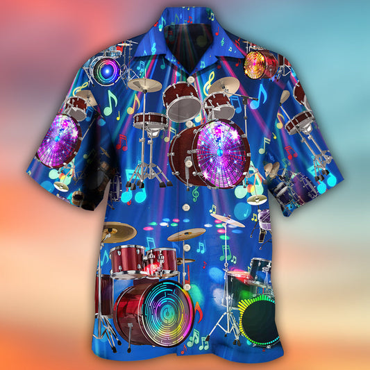Drum Is My Life Neon Music - Hawaiian Shirt