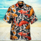 Colorful Koi Fish Swimming Artistic Design - Hawaiian Shirt