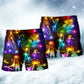Christmas Family Love Tree Neon Lights – Beach Short