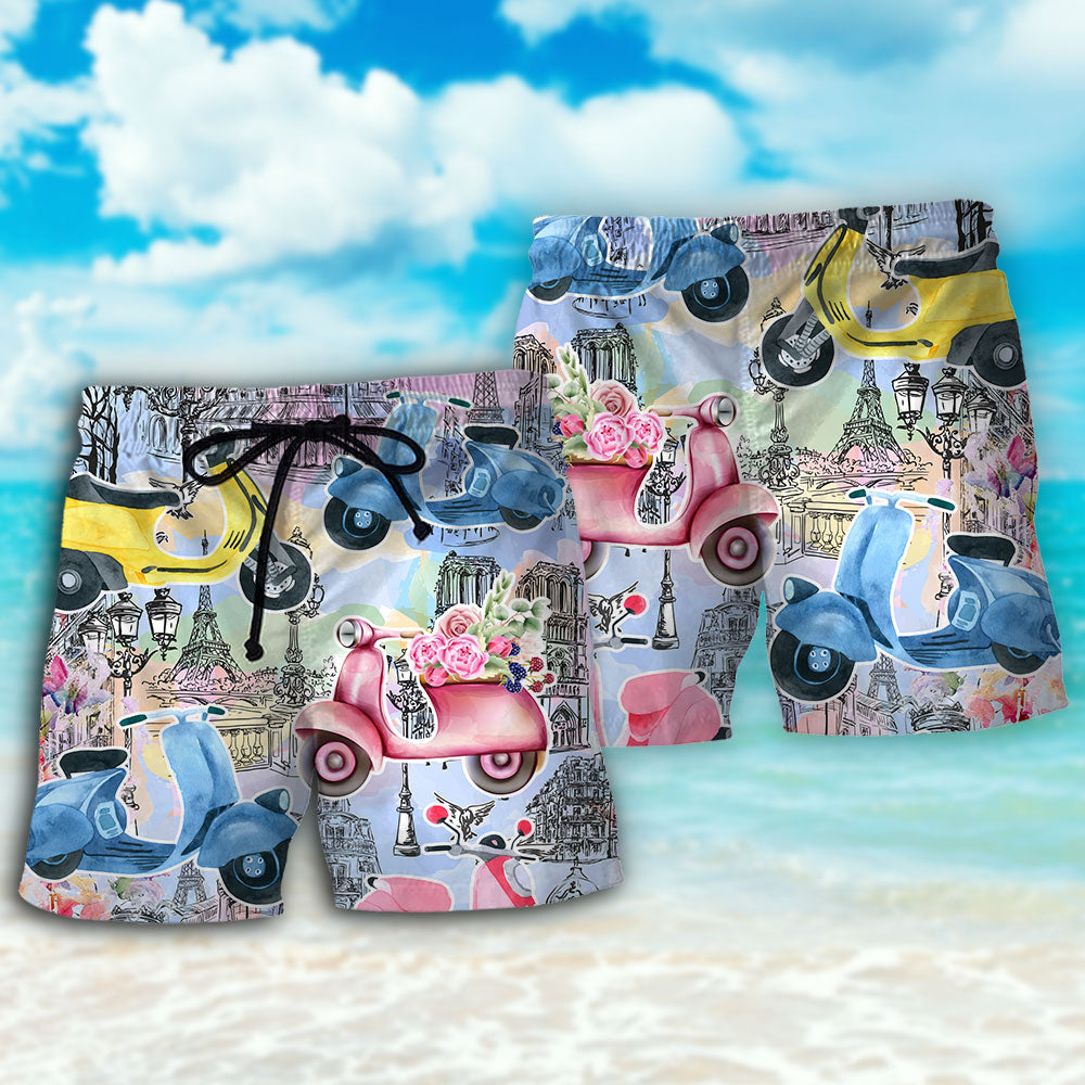 Scooter City Lifestyle Art – Beach Short