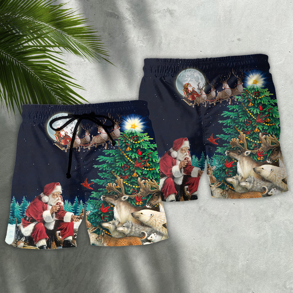 Christmas Santa Giving Holiday Joy – Beach Short