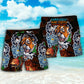 Pitbull Dog I Like Dogs And Tigers - Beach Short - Owls Matrix LTD