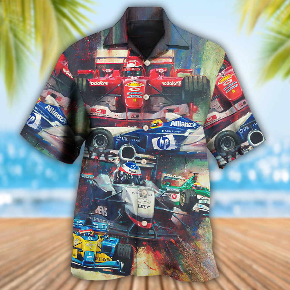 Car Racing Unstoppable Speed Art – Hawaiian Shirt