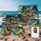 Face Funny Style Custom Photo - Beach Short - Owls Matrix LTD
